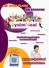 Systm'deal : le 1er site de deals Essonnien ! les bons plans du Sud Francilien ! Apprenez à consommer LOCAL. Publié le 14/12/13